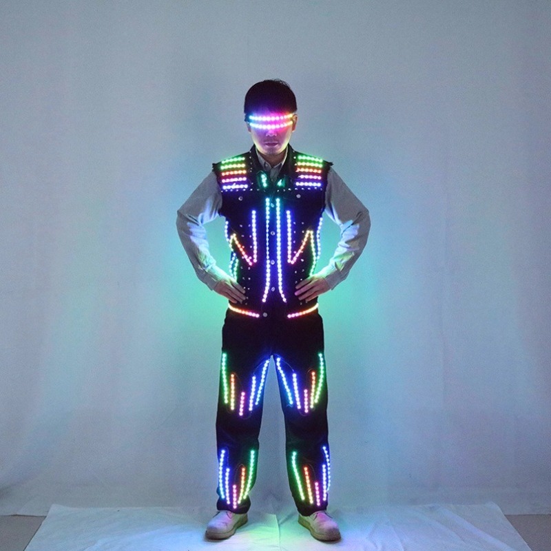 Fluorescent Clothes with Laser Dance Luminous Performance for Party Decorations