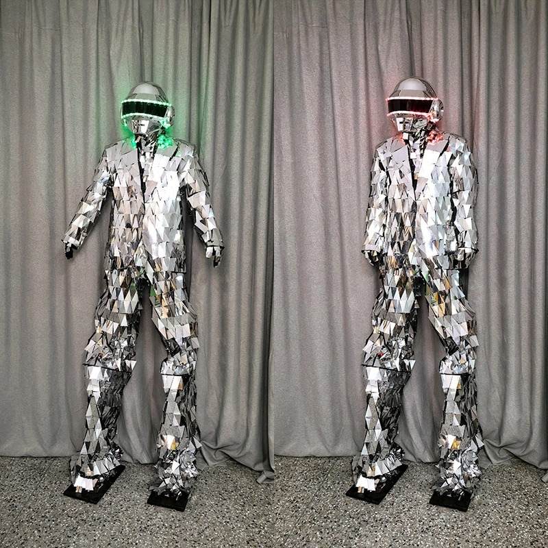 Bar Mirror Stiltswalker Costume Mirror Man Costumes Party Decoration