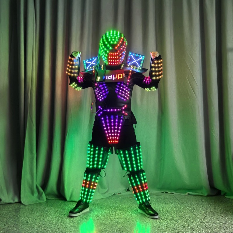 Remote control Led Robot clothing Suit Helmet  for Graduation