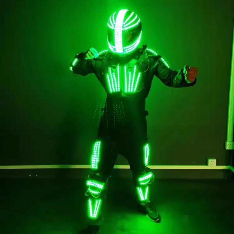 Remote control Led Performance Wear Robot Dance Costume