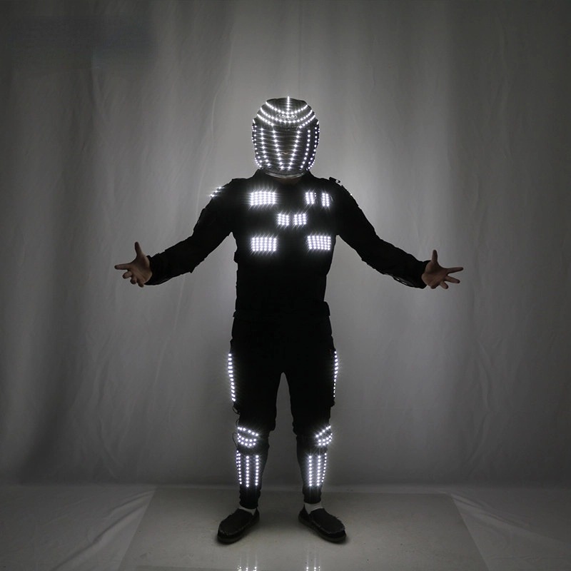 Factory Price Color Changing Rechargeable Cosplay LED Robot Clothes
