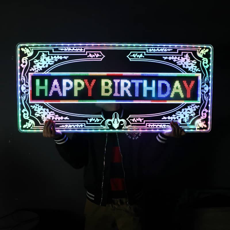 Custom APP Programable LED Scrolling Message Board Sign for NightClub