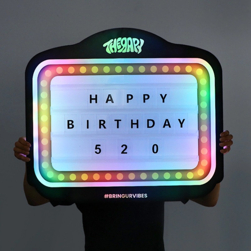Customizable Logo Acrylic LED Message Board Light for Night Club
