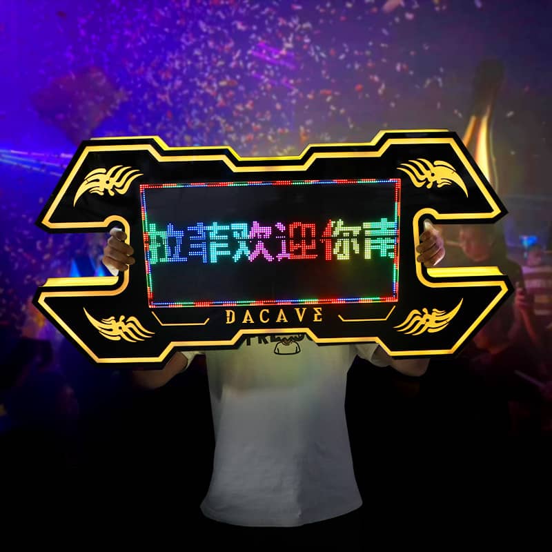 LED Display Message Board for Birthday Parties Rechargeable Plastic