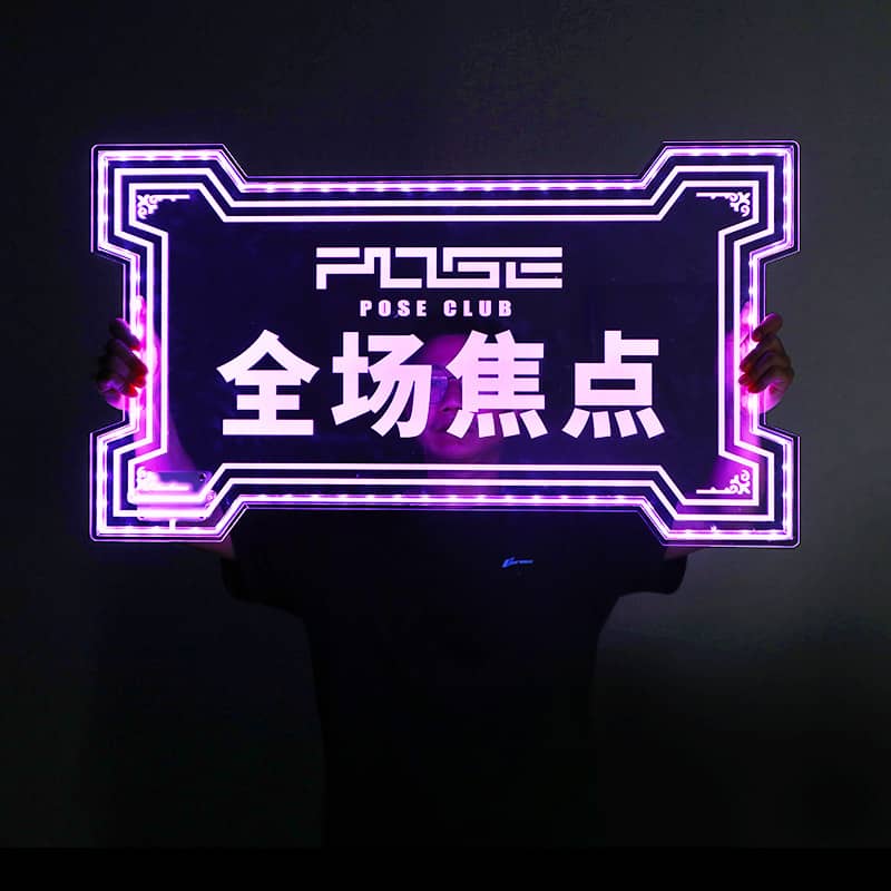 Customizable Logo Acrylic LED Sign Board for Party