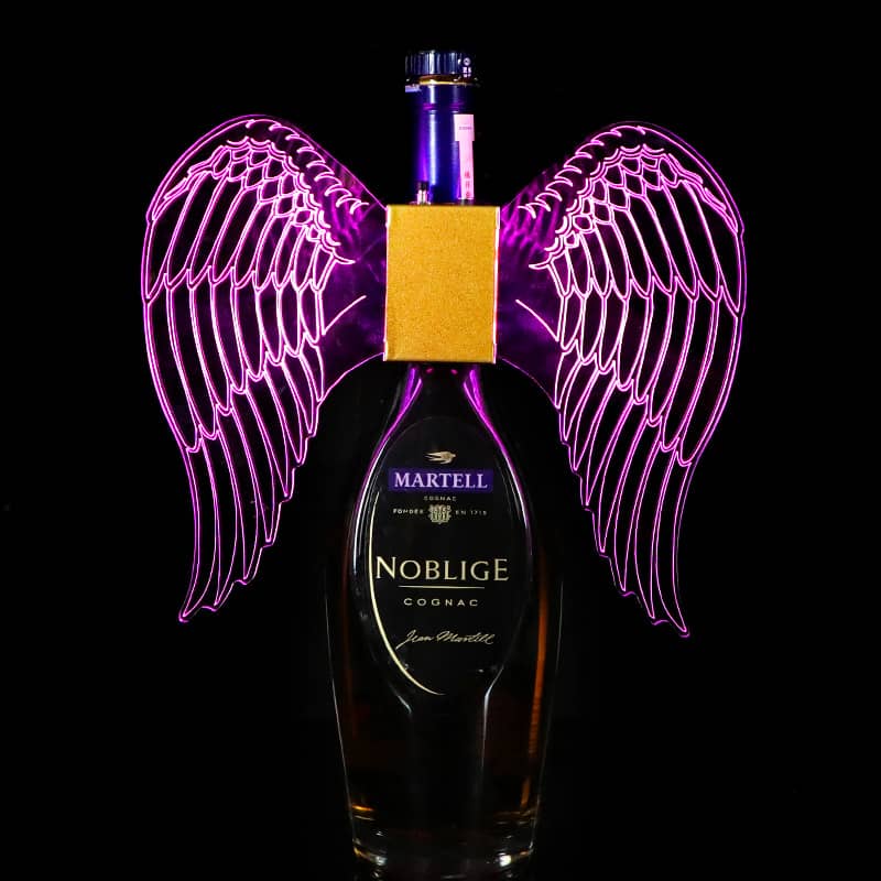 LED Strobe Baton Angel Wing Champagne Bottle Holder Party Decorations