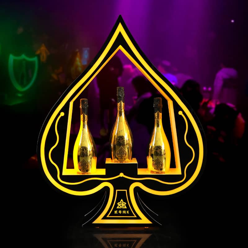 Remote control Ace Spade Acrylic  VIP Service Wine Presenter Display