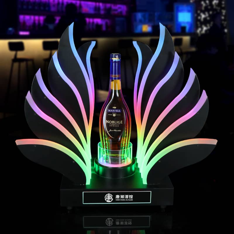 Remote Control RGB LED Lamp Bottle Demonstrator Metal for Nightclub