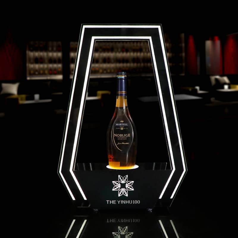 Acrylic LED Glorifier Champagne Presenter Ware Wine Beer Rechargeable