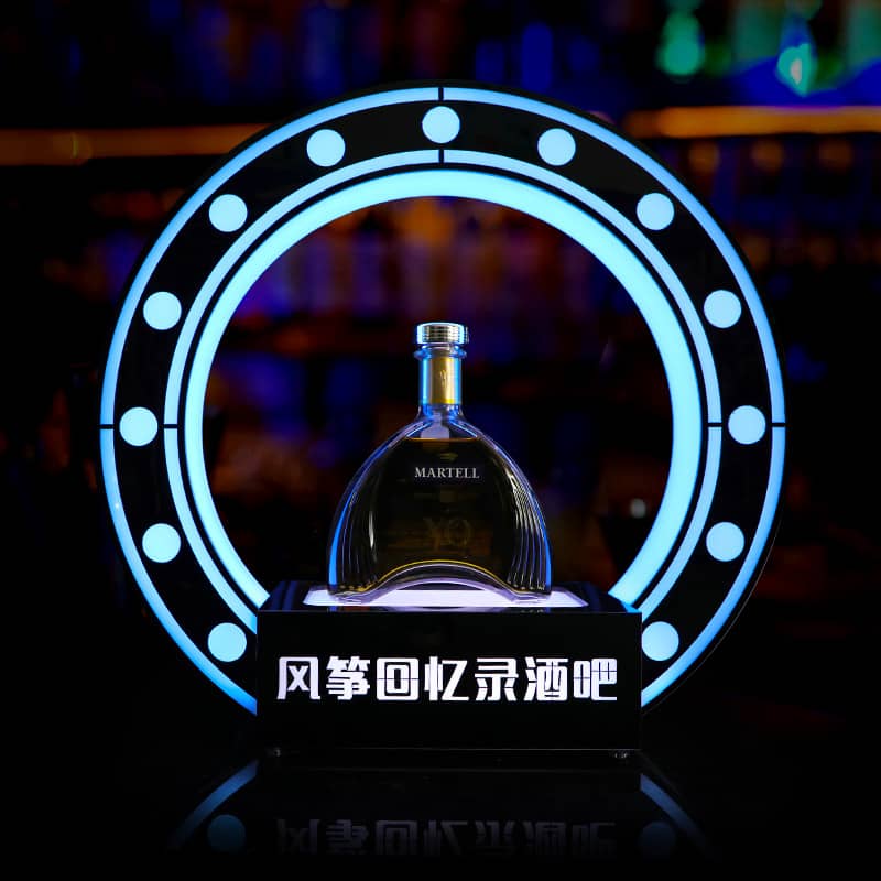 Rechargeable LED Hennessy XO Acrylic Bottle Presenter