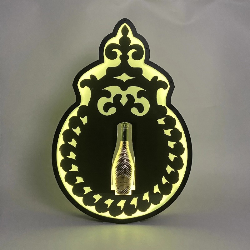 Customized Rechargeable Gourd Shaped VIP Bottle Light LED Bottle Display