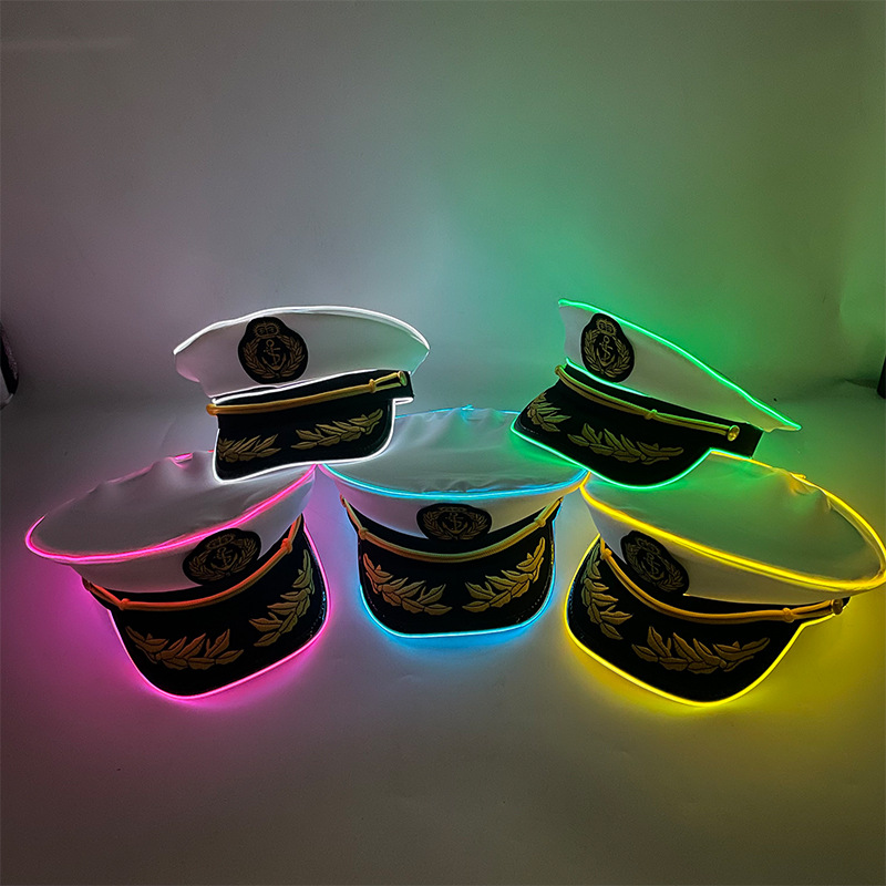 Navy Captain Hat, Luminous Sailor Party Favor
