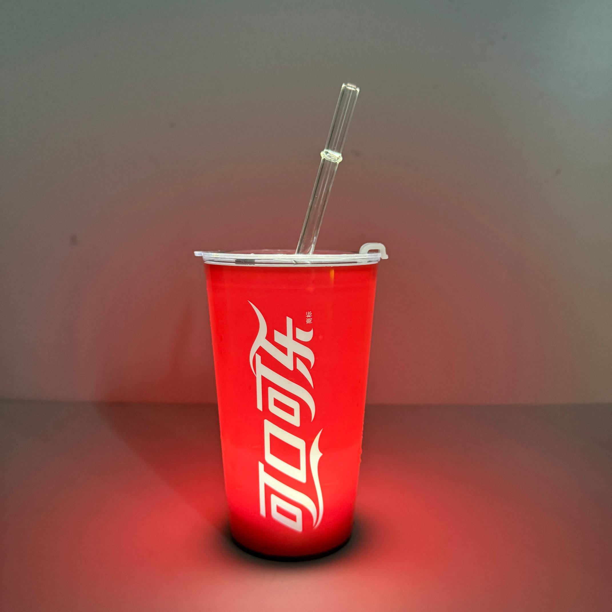 Customized Logo LED Cup Plastic Water Activated LED Glow Cup